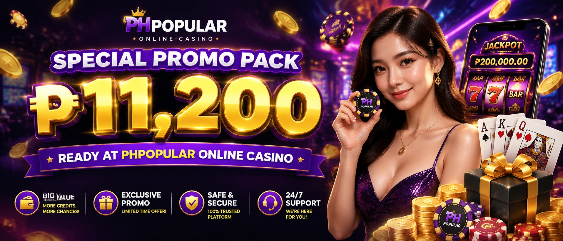 Current Welcome Promotions banner